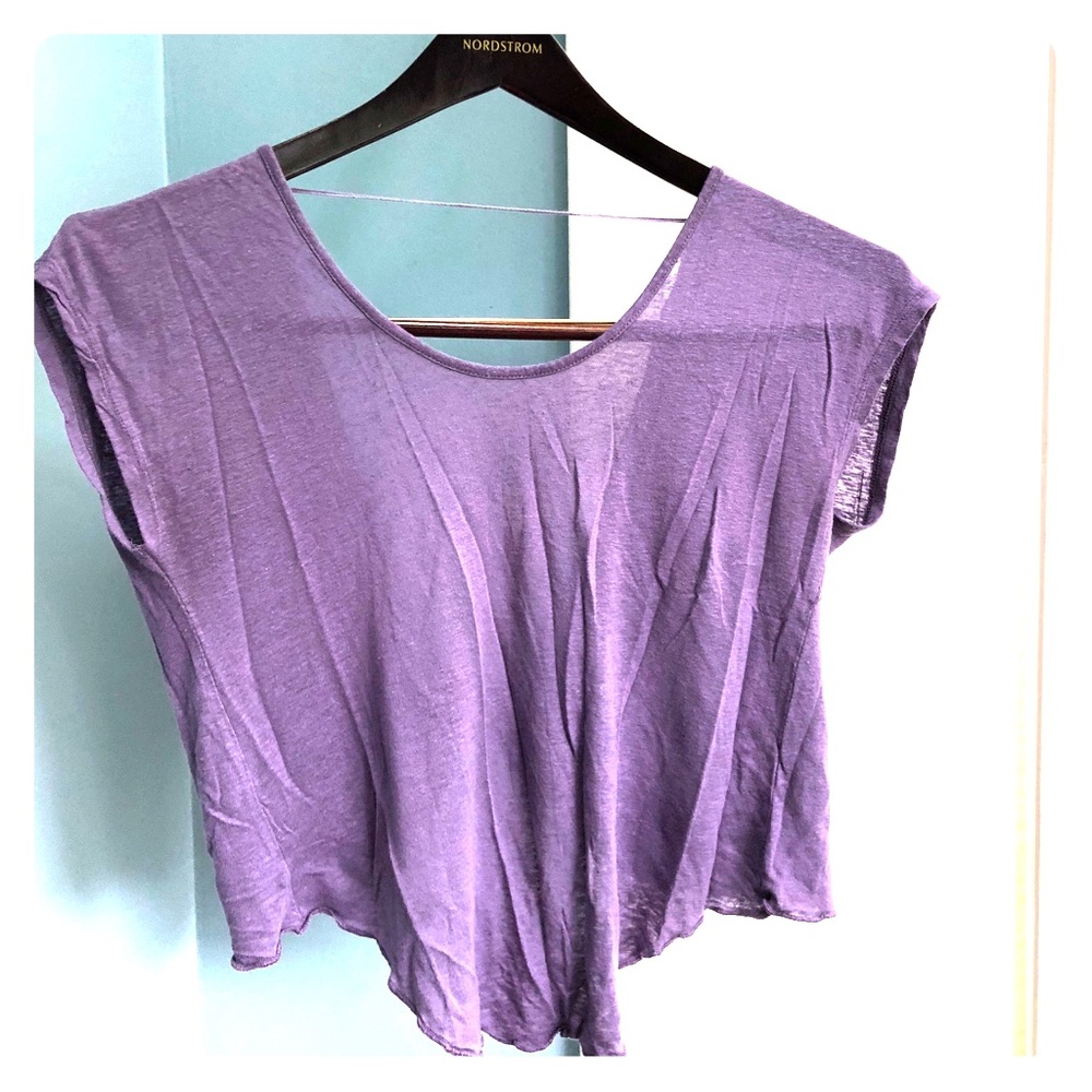 Free People Cropped Twist-Back Top